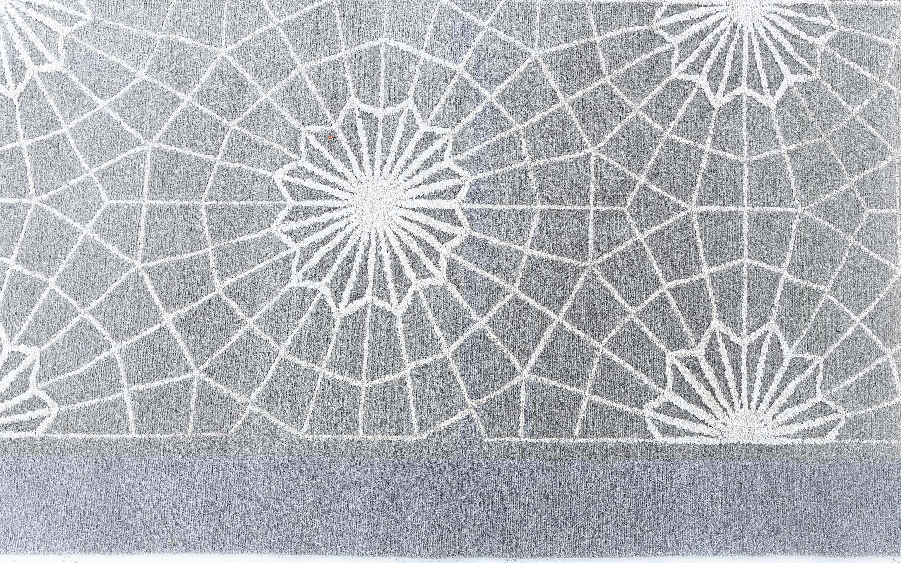 Contemporary Modern Spider Web Rug by Doris Leslie Blau For Sale