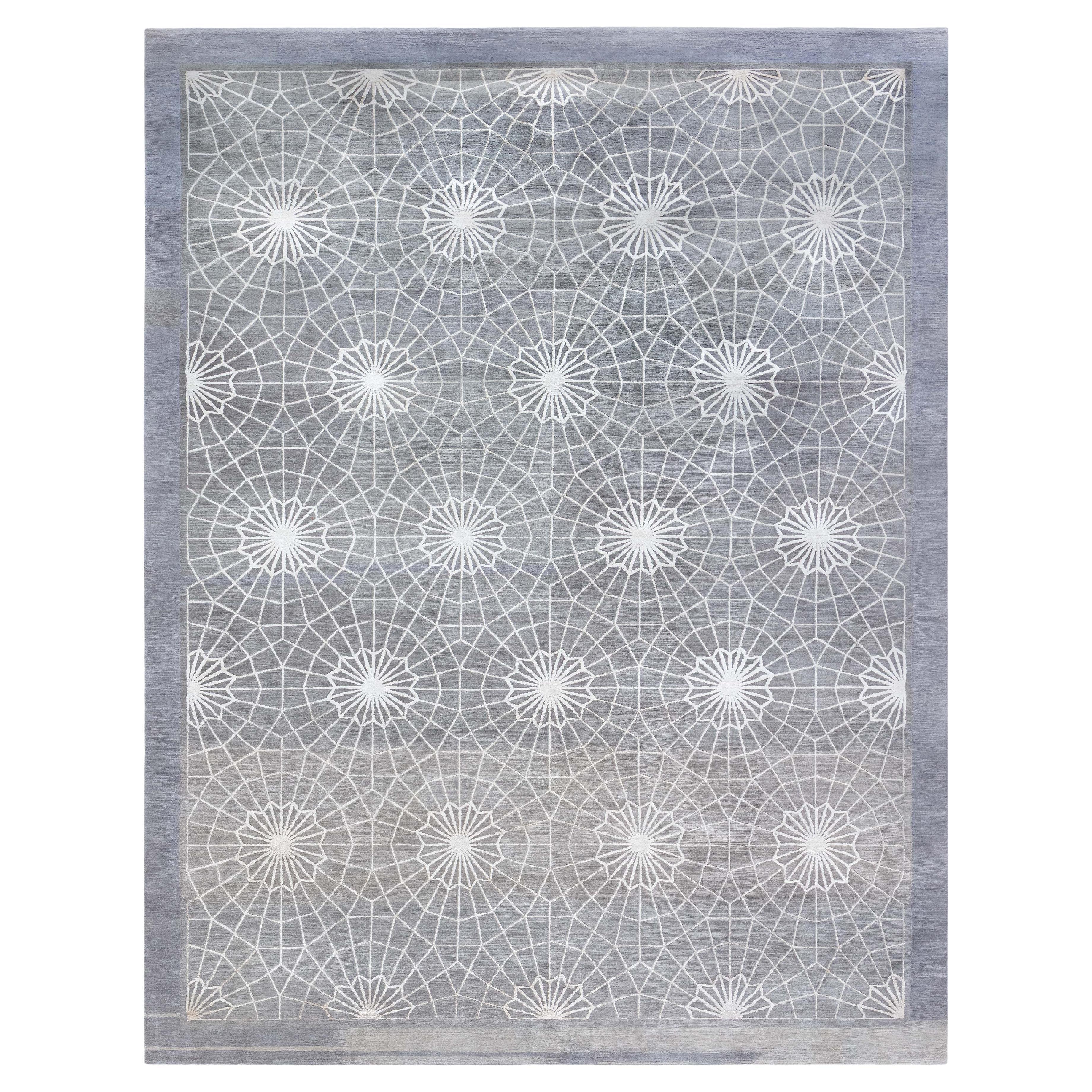 Modern Spider Web Rug by Doris Leslie Blau For Sale