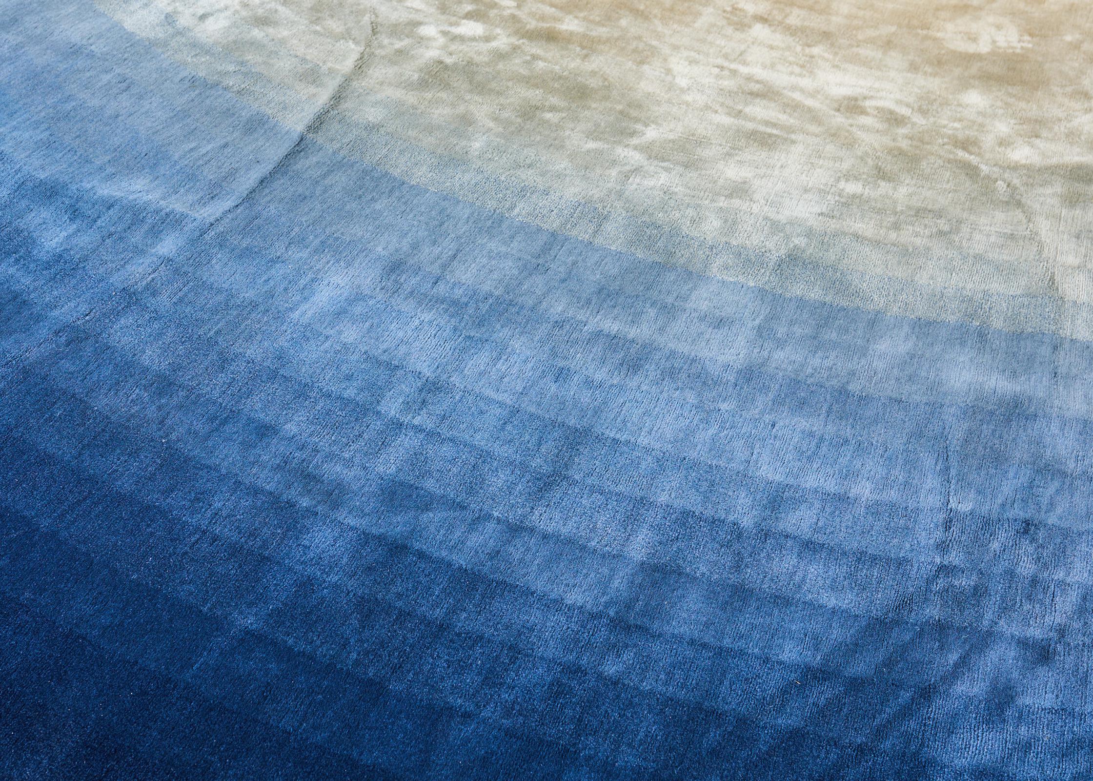 Contemporary Modernist Spotlight Silk Wool Rug by David Rockwell 18'W x 24.5'L For Sale