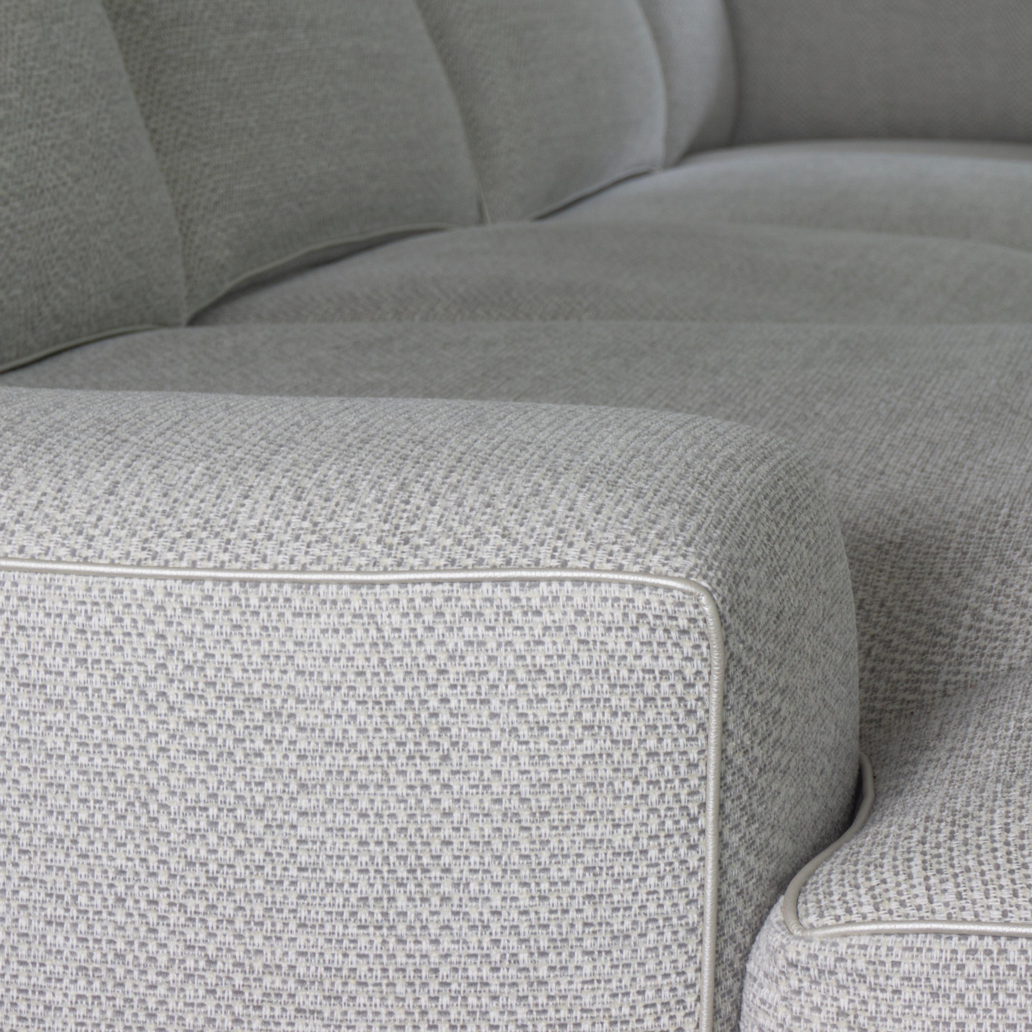 Modernes Quadratarm-Sofa mit Chaiselongue im Angebot 4