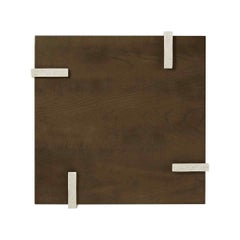 Modern Square Dark End Table