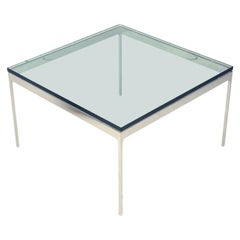 Modern Square Glass Chrome Nico Zographos Cocktail / Coffee Table