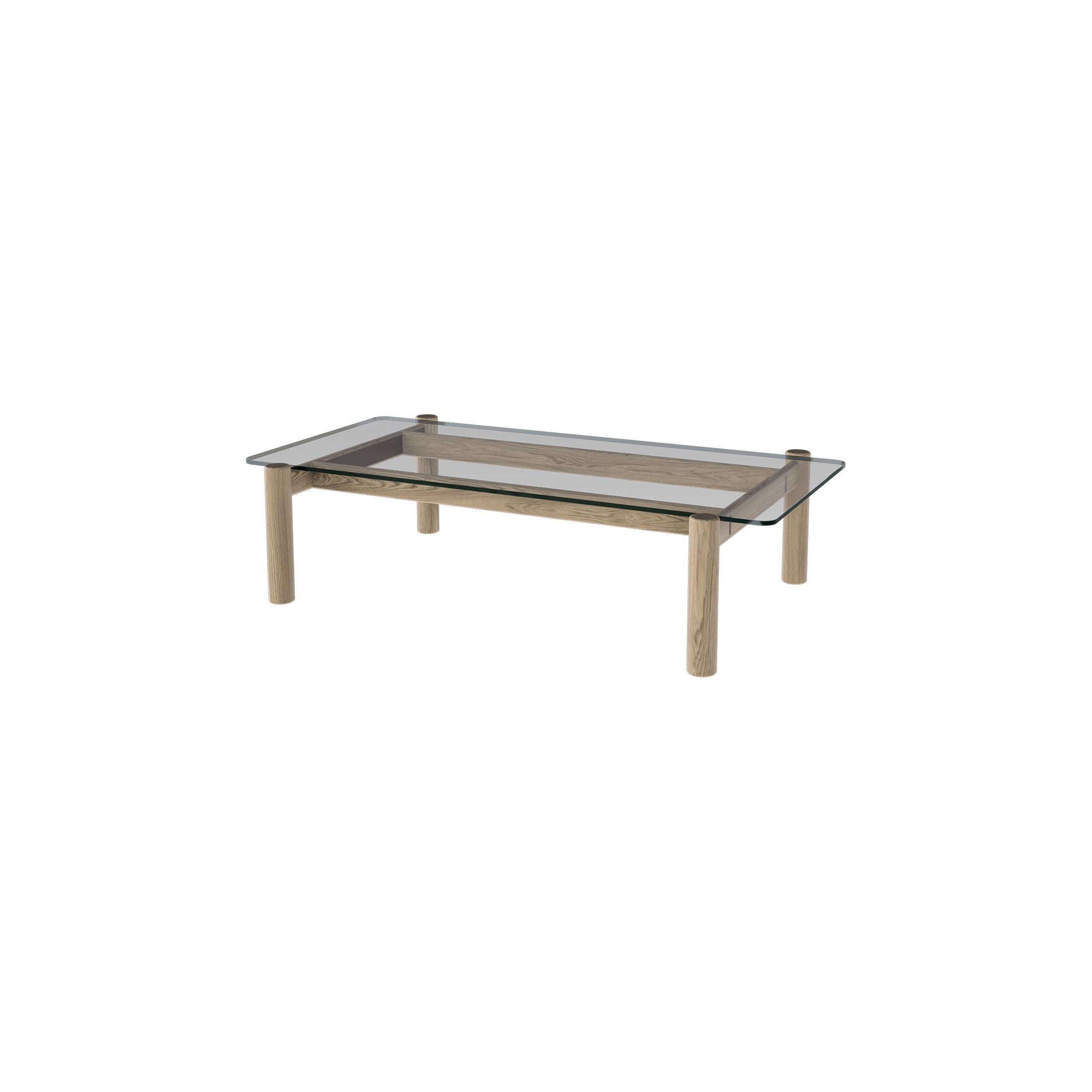 Américain Modern Square Glass Coffee Table en vente