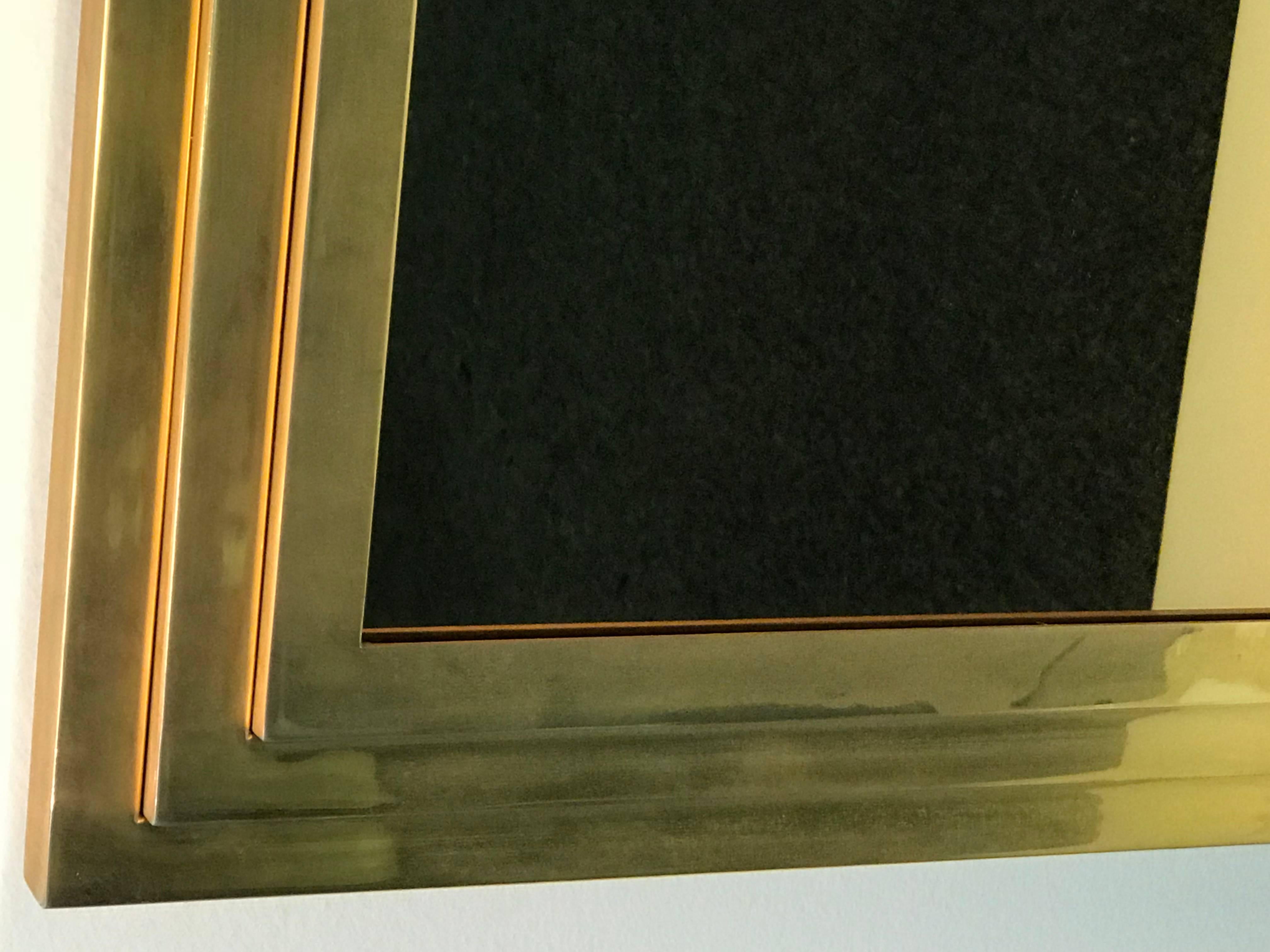 gold tone mirror