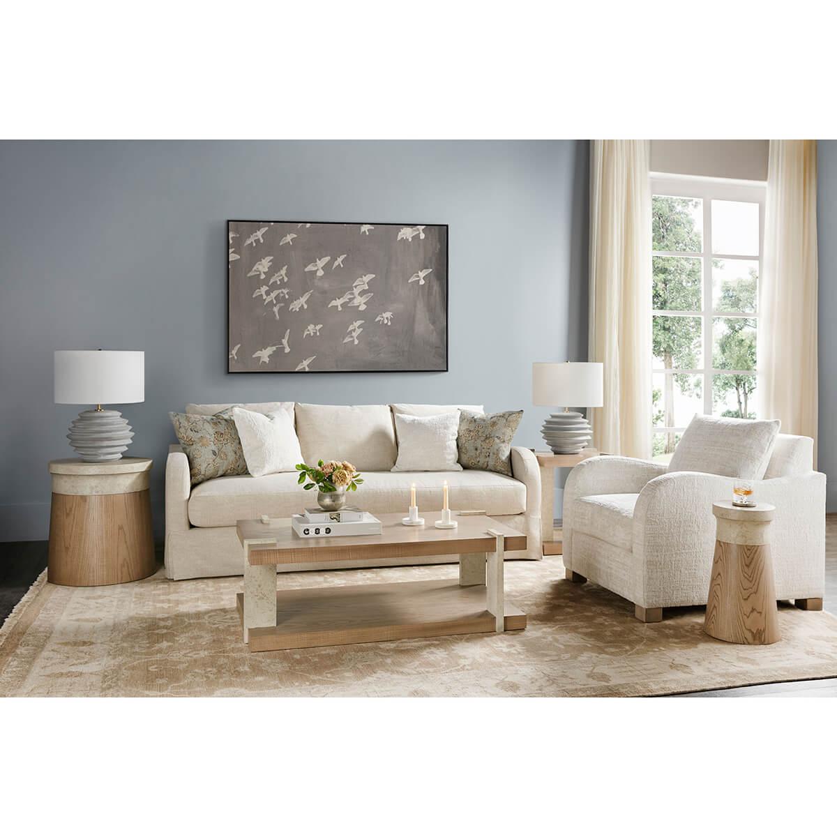 Modern Square Light End Table 2