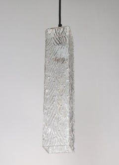 Modern Square Murano Wave Glass Pendant Light