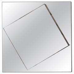 Miroir mural carré moderne « Mogg Layers » par Alessandro Di Prisco, style minimaliste