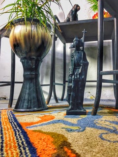 Statue moderne en fonte de Saint Florian