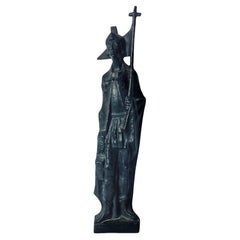 Modern St. Florian Cast Iron Statue