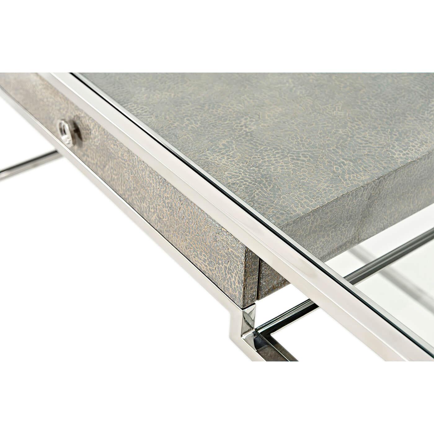 metal and glass desks