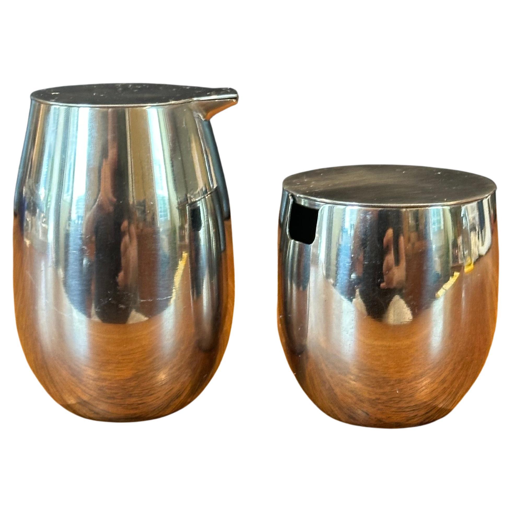 Service à crème et à sucre moderne en acier inoxydable par Carsten Jorgensen pour Bodum en vente 5