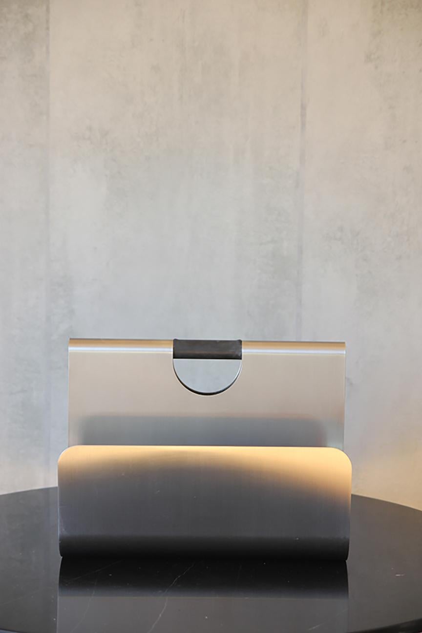 Modern Stainless Steel Magazine Rack 2