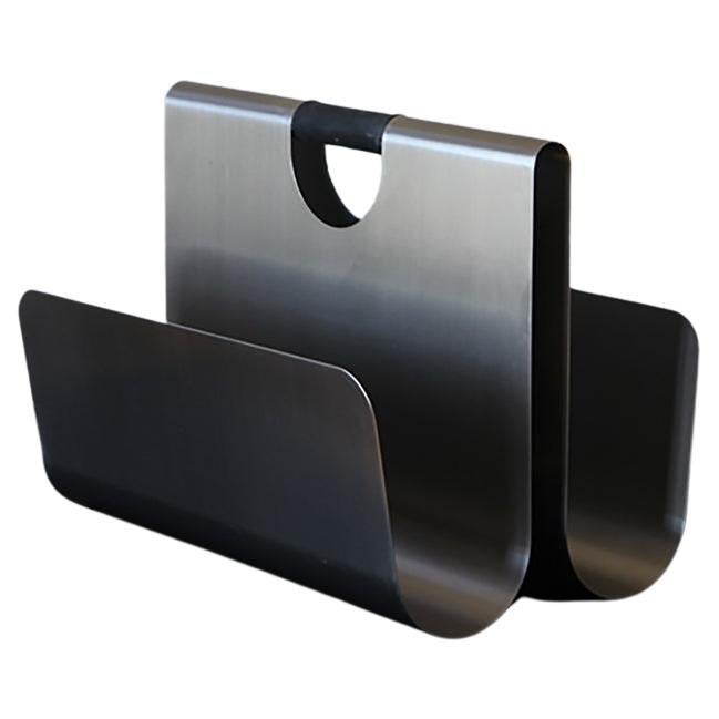 Modern Stainless Steel Magazine Rack 