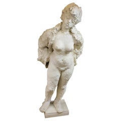 Modern Standing Female Nude Sculpture