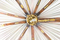 Modern Starburst Metal Wall Sculpture