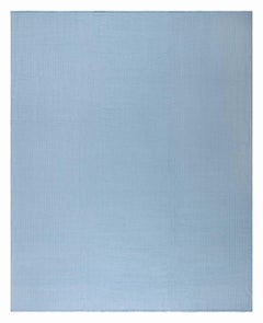 Modern Steel-blue Flat Weave Wool Rug 