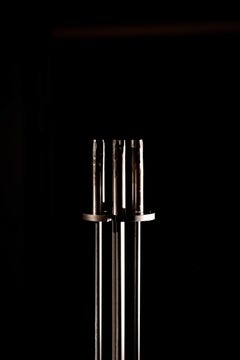 Modern Steel Fireplace Tool Set