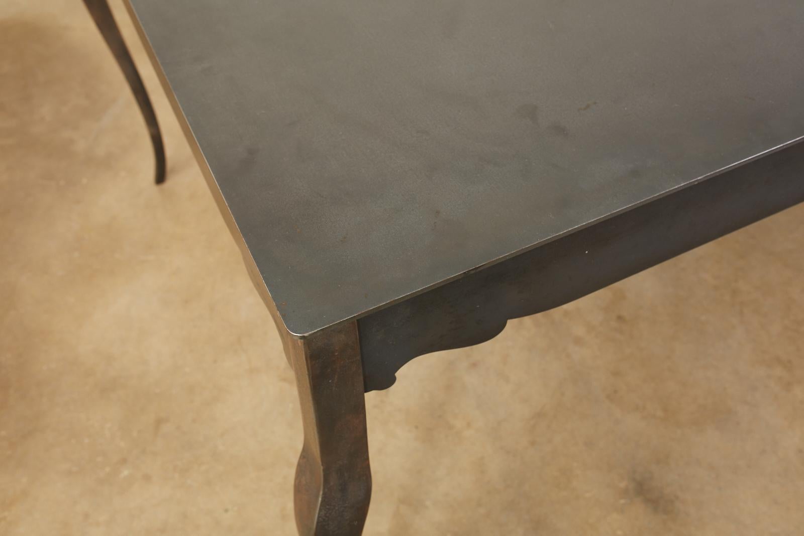 Modern Steel Foundry Dining Table by Gregor Jenkin Studio 1