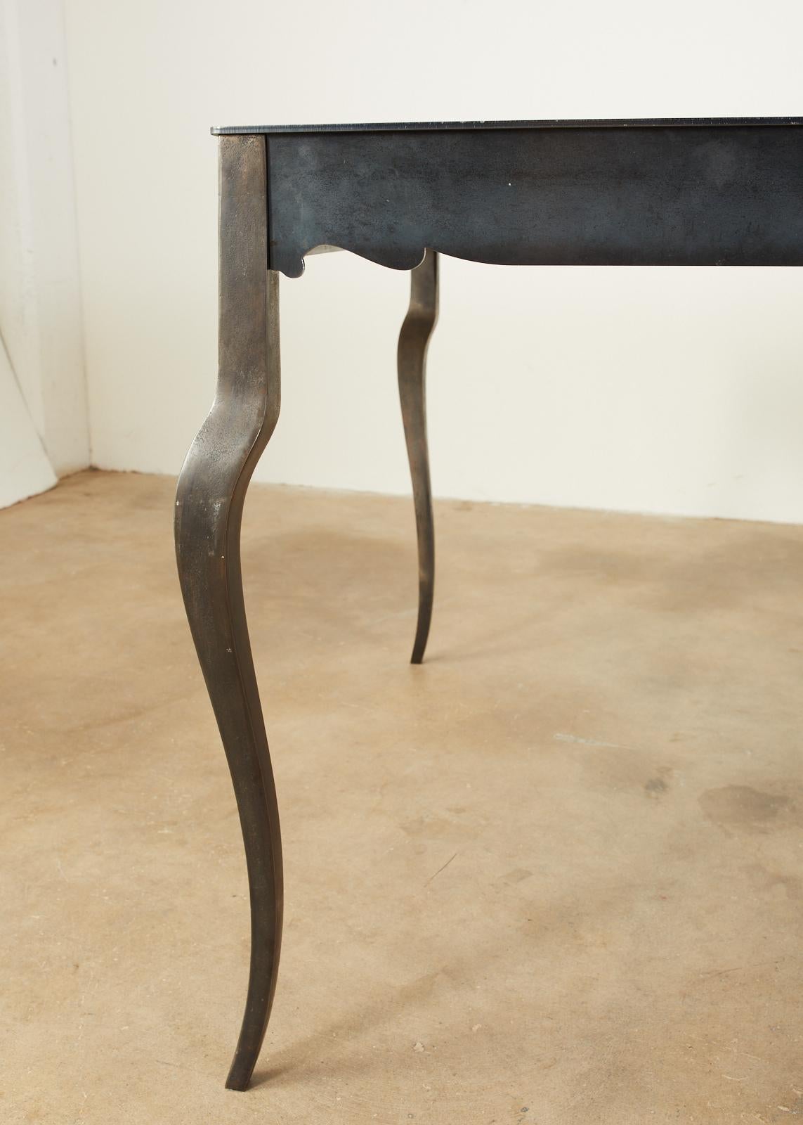 Modern Steel Foundry Dining Table by Gregor Jenkin Studio 2