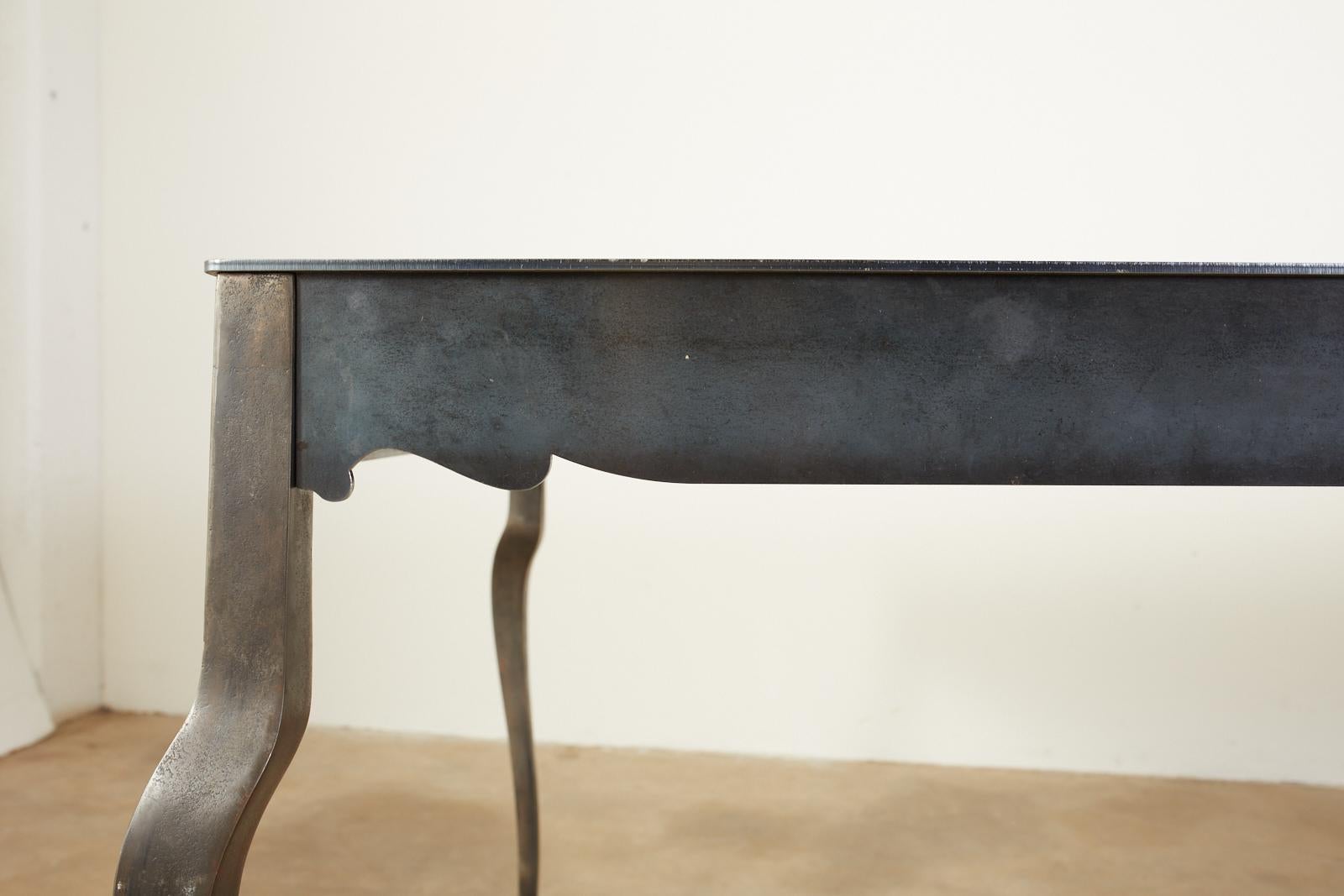 Modern Steel Foundry Dining Table by Gregor Jenkin Studio 3