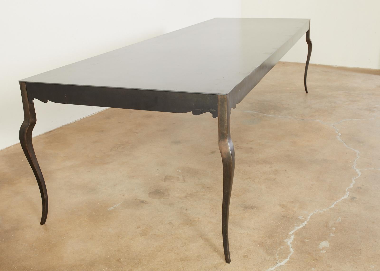 Modern Steel Foundry Dining Table by Gregor Jenkin Studio 6