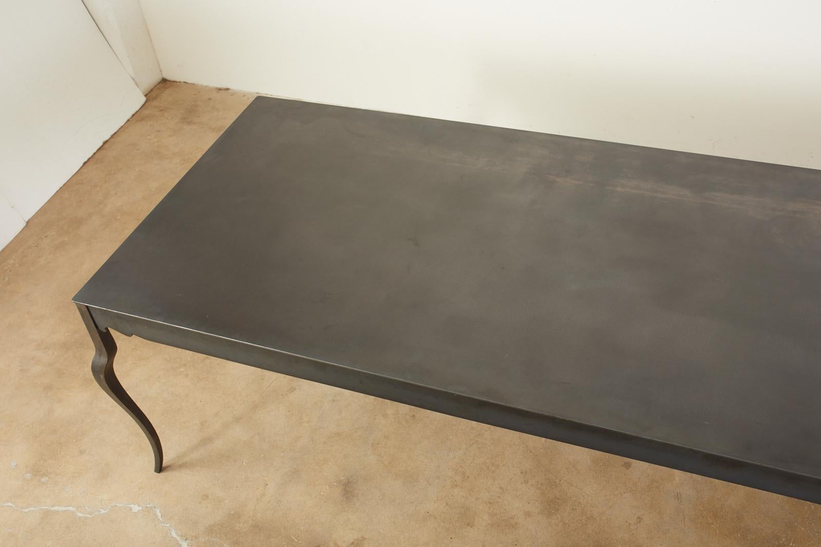 Modern Steel Foundry Dining Table by Gregor Jenkin Studio 9