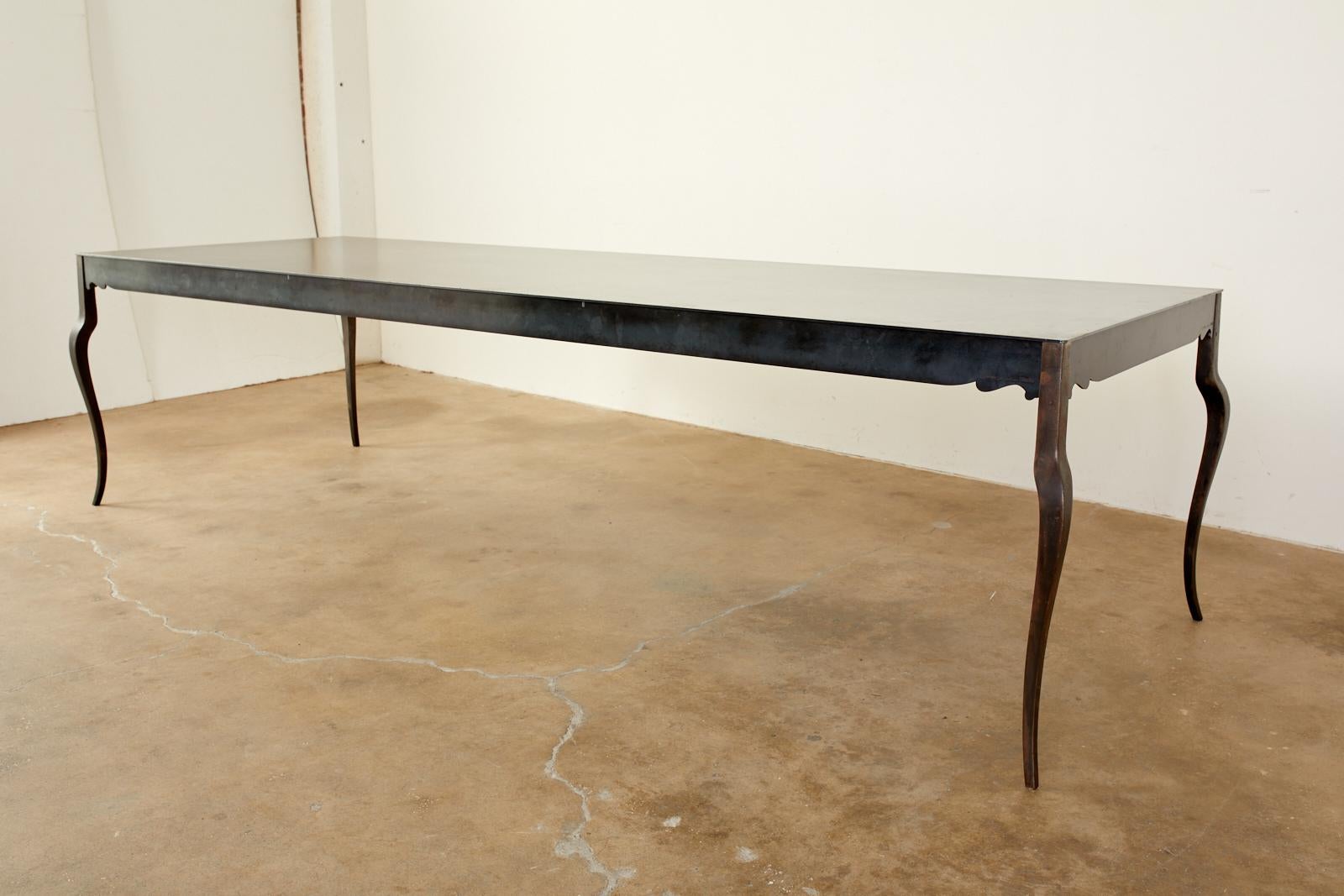 South African Modern Steel Foundry Dining Table by Gregor Jenkin Studio