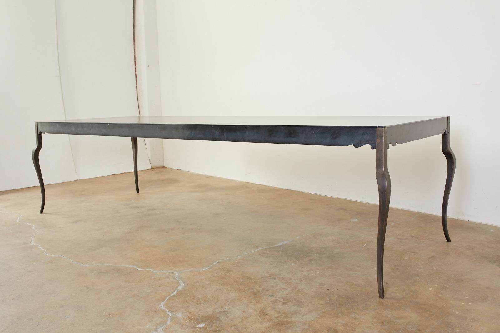 Modern Steel Foundry Dining Table by Gregor Jenkin Studio In Good Condition In Rio Vista, CA