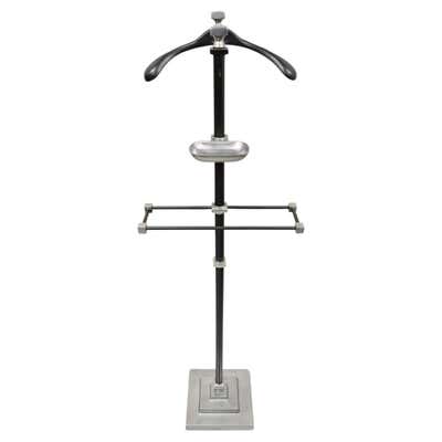 Italian Mid-Century Modern Chrome Metal Clothing Rack Clothes Valet ...