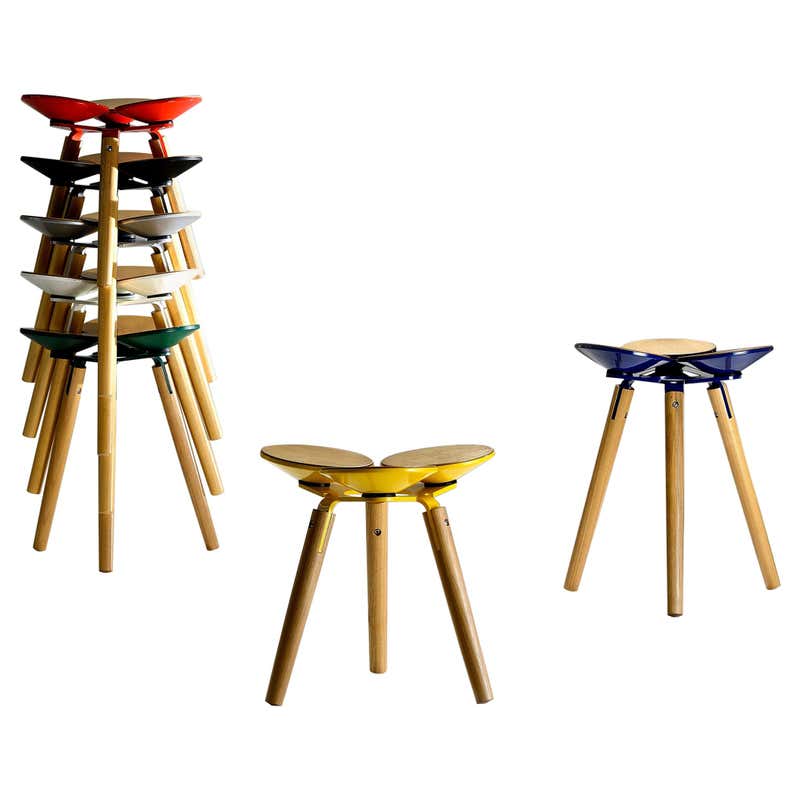 Steel Spring Stool at 1stDibs