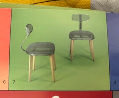 Modern Steel + Wood Occasional Chair