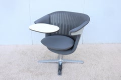 Modern Steelcase i2i Collaborative Ergonomic Dual Swivel Graphite Lounge Chair