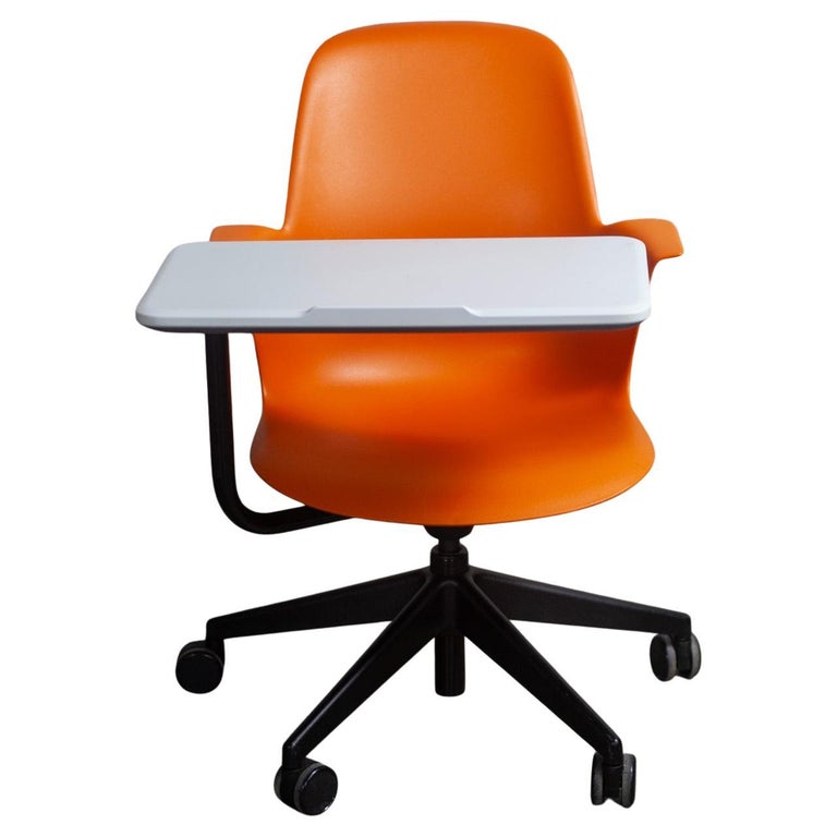 Modern Steelcase Orange Node Task Chair w/Work Surface and Prong