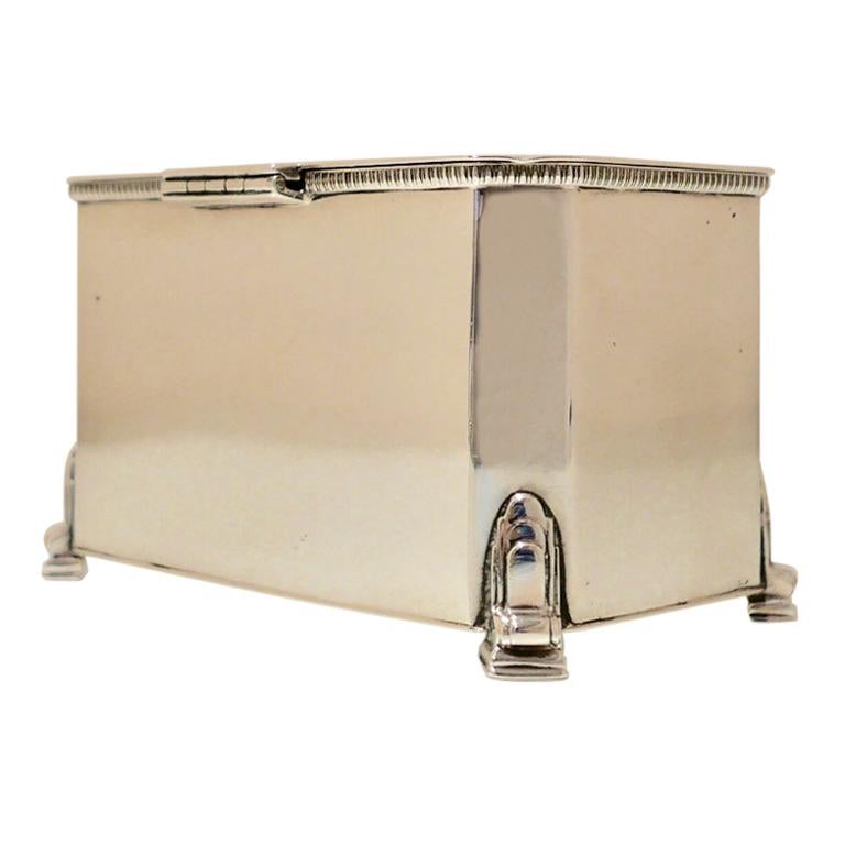 Modern Sterling Silver Biscuit Box Sheffield 1946 Frank Cobb 
Co Ltd