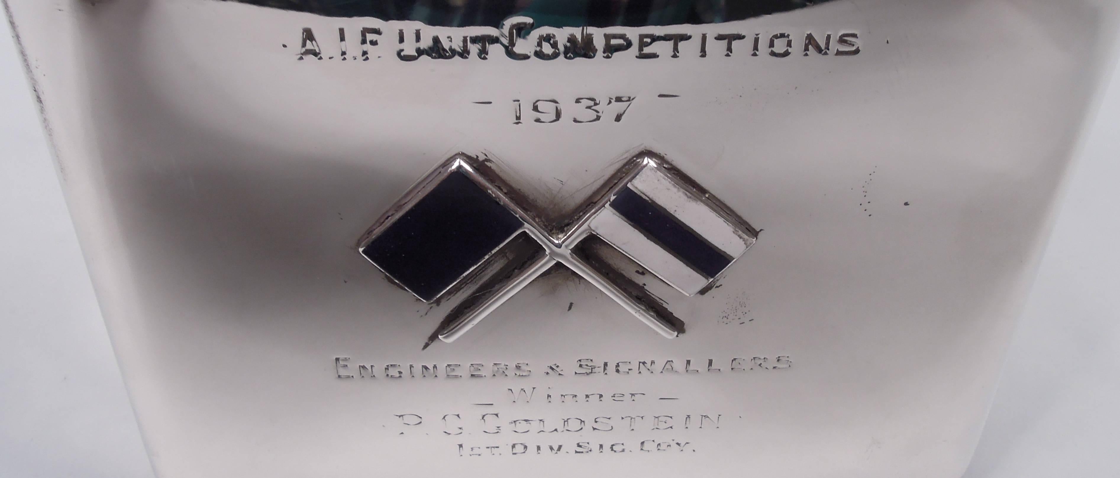 Caja moderna de plata de ley con la Asociación de la Fuerza Imperial Australiana de 1930 siglo XX en venta