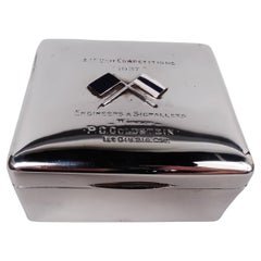 Caja moderna de plata de ley con la Asociación de la Fuerza Imperial Australiana de 1930