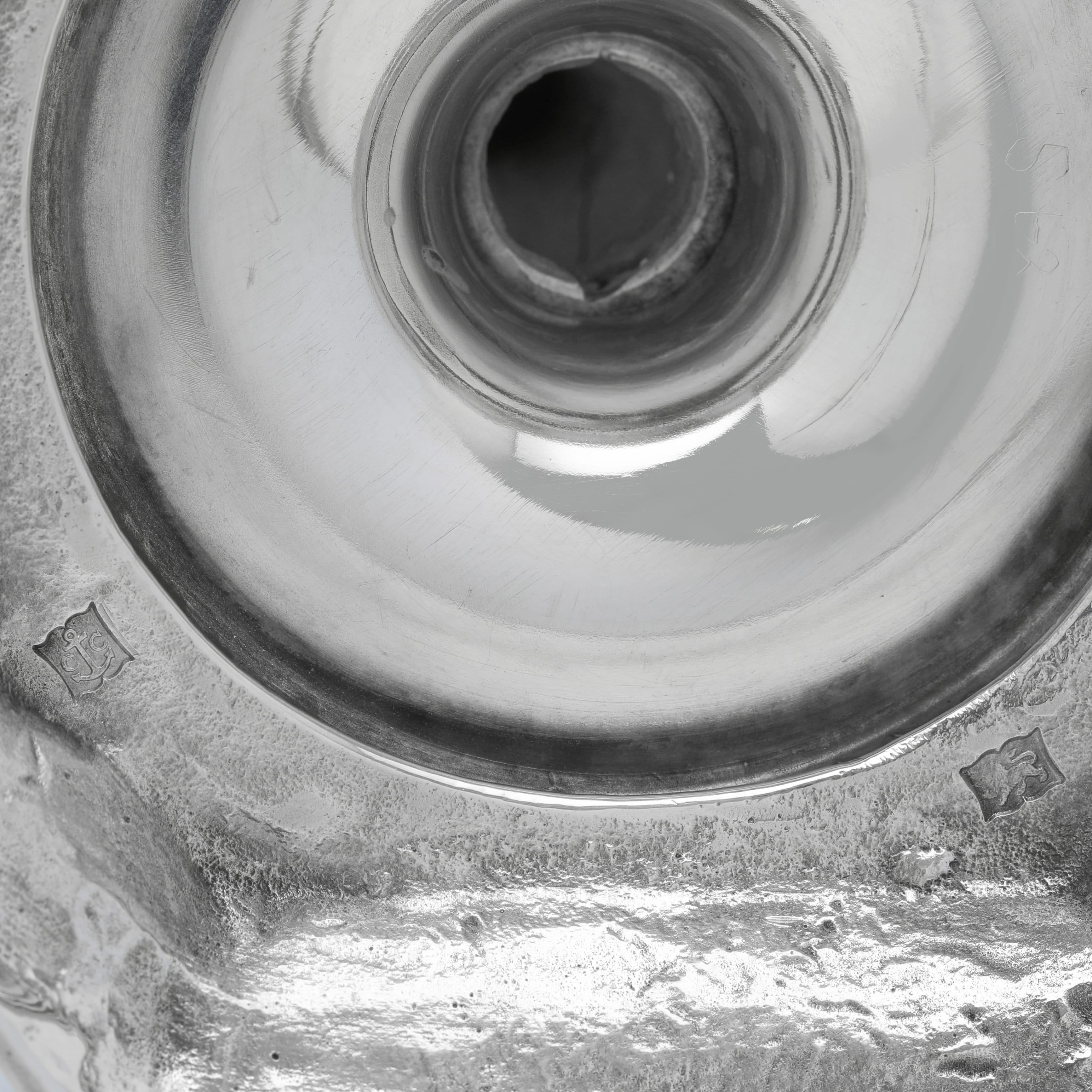 Candelabro moderno in argento Sterling di J. B. Chatterley, Birmingham 1973 56,1 toz in vendita 1