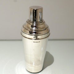 Modern Sterling Silver Cocktail Shaker Sheffield 2001 Carrs of Sheffield