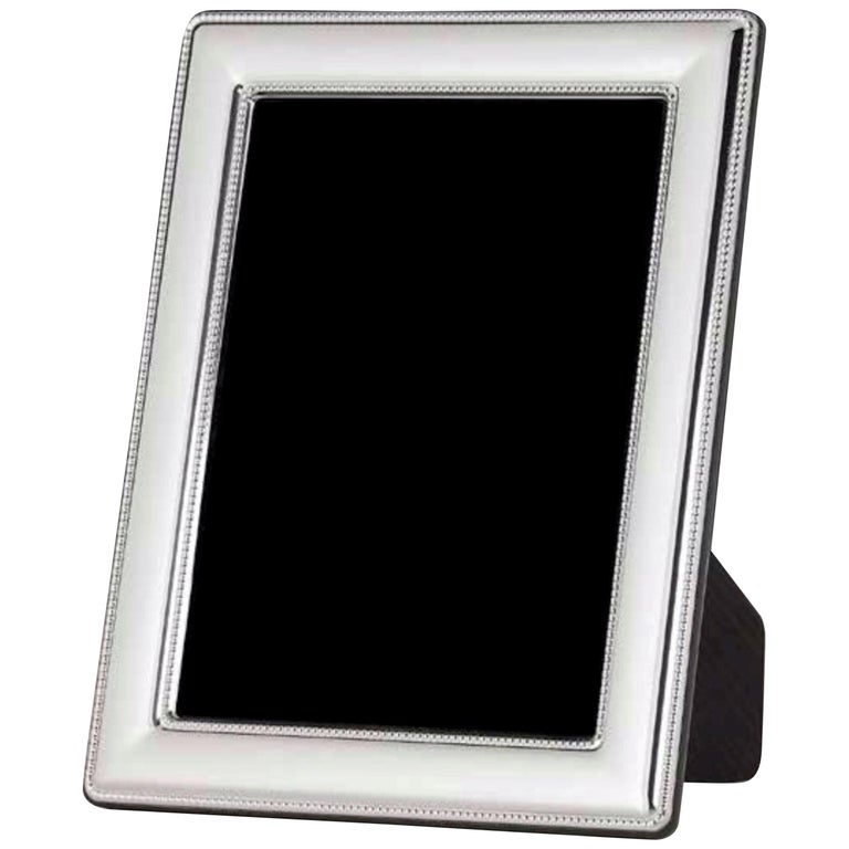 Radiance Ridged Metal Photo Frame 10x15cm in Silver
