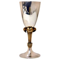 Modern Sterling Silver Wine Goblet London 1981 Stuart Devlin