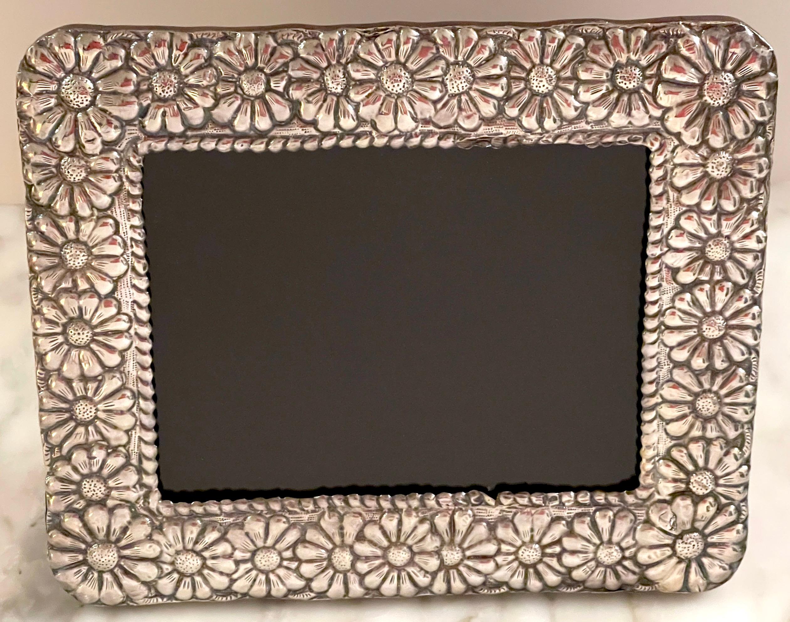 Modern Sterling Taxco School Picture Frame For Sale 6