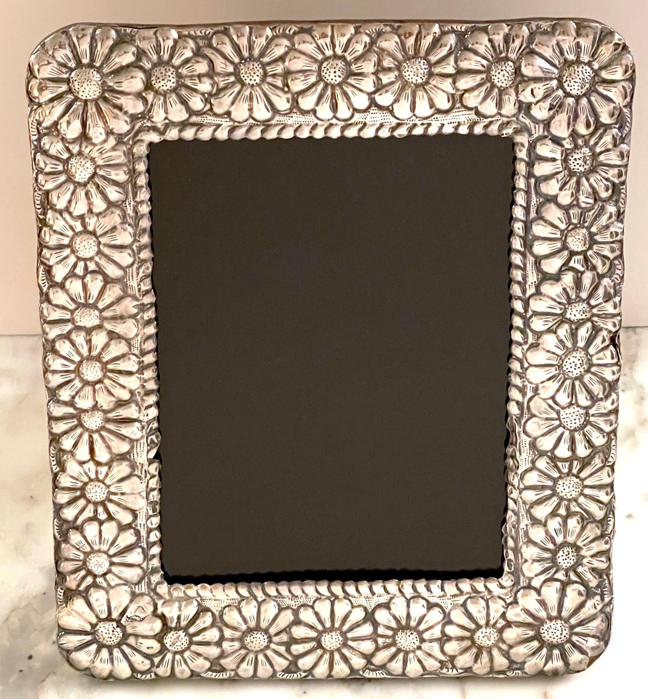 Modern Sterling Taxco School Picture Frame For Sale 7
