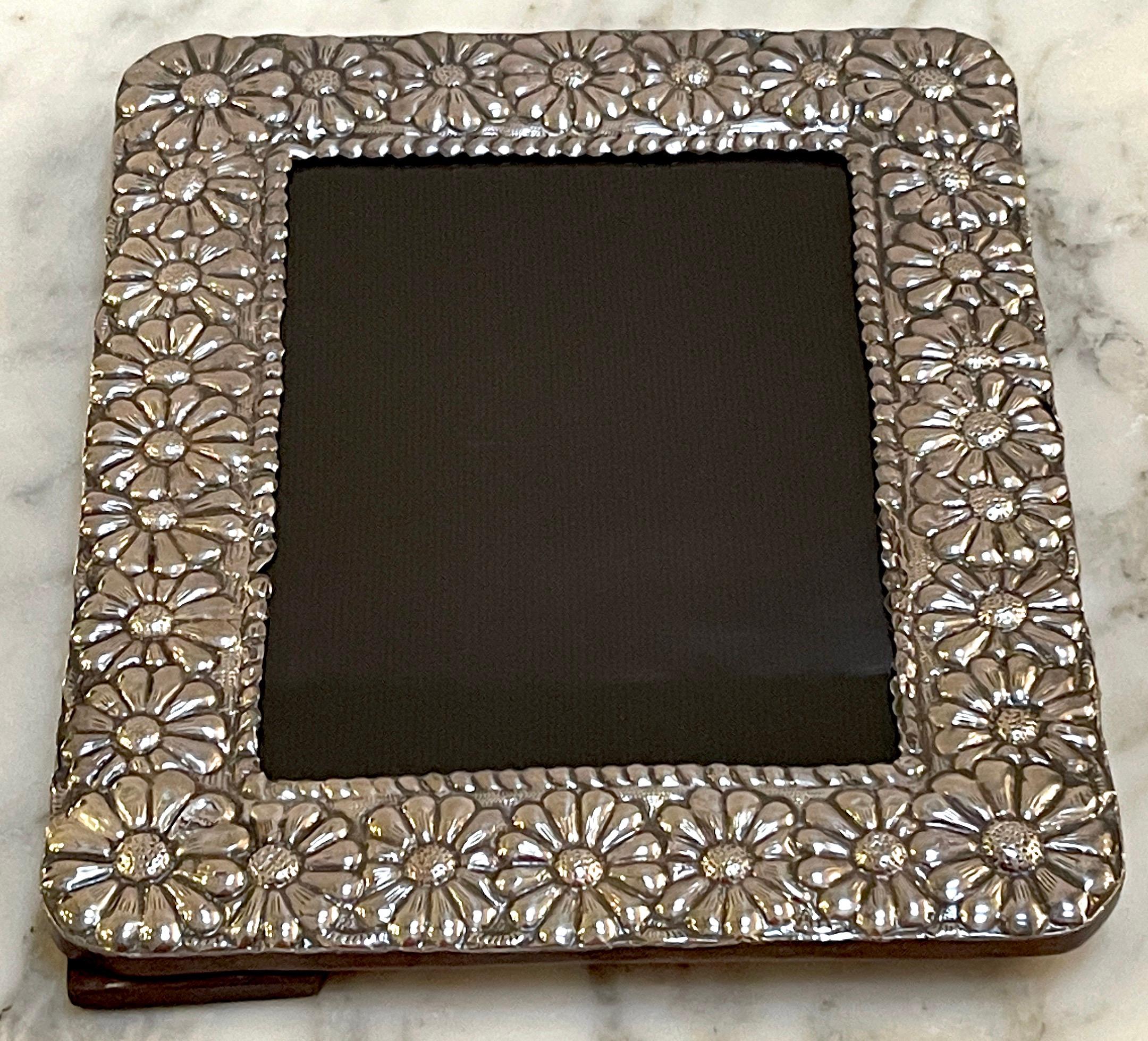 Sterling Silver Modern Sterling Taxco School Picture Frame For Sale