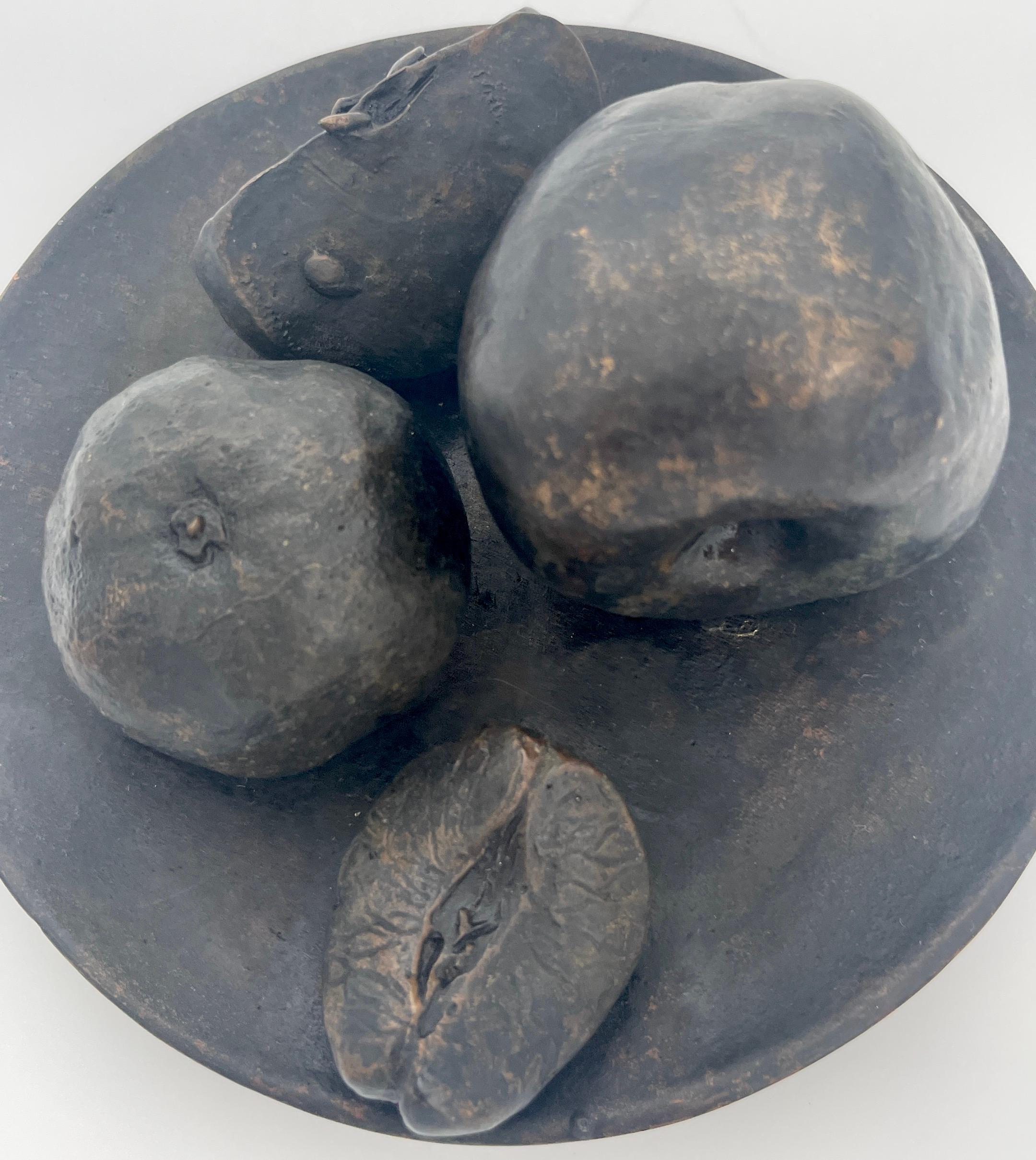 Modern Still Life Bronze Sculpture 'Manzanas y Naranjas'  by Rafael Muyor For Sale 1