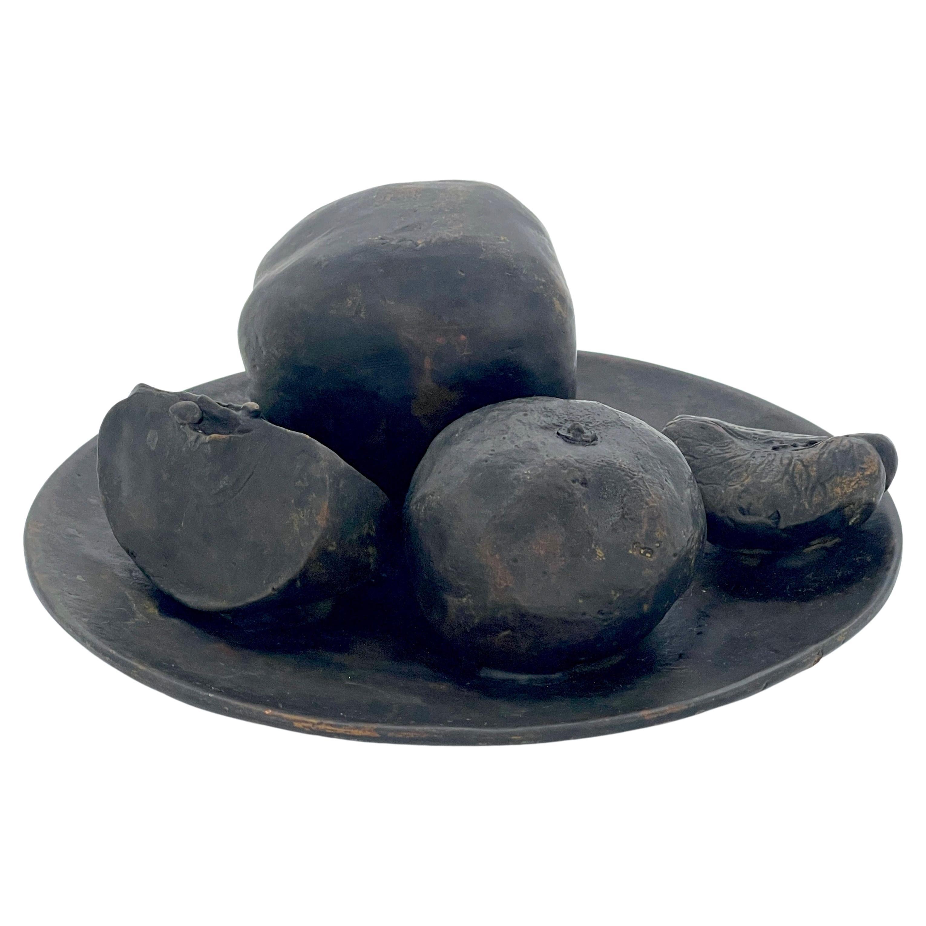 Moderne Stillleben-Bronzeskulptur „Manzanas y Naranjas“  von Rafael Muyor