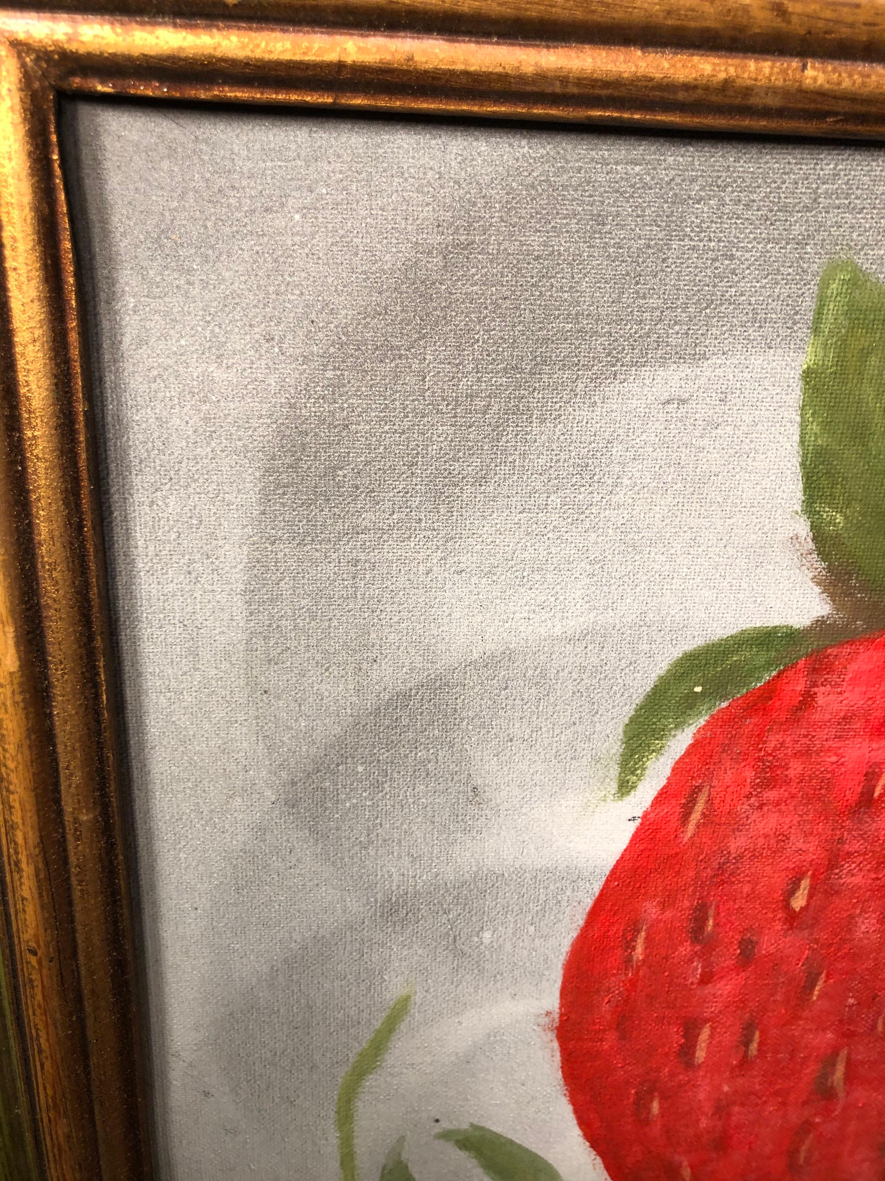 Modernes Stillleben mit Erdbeerbeeren im Angebot 6