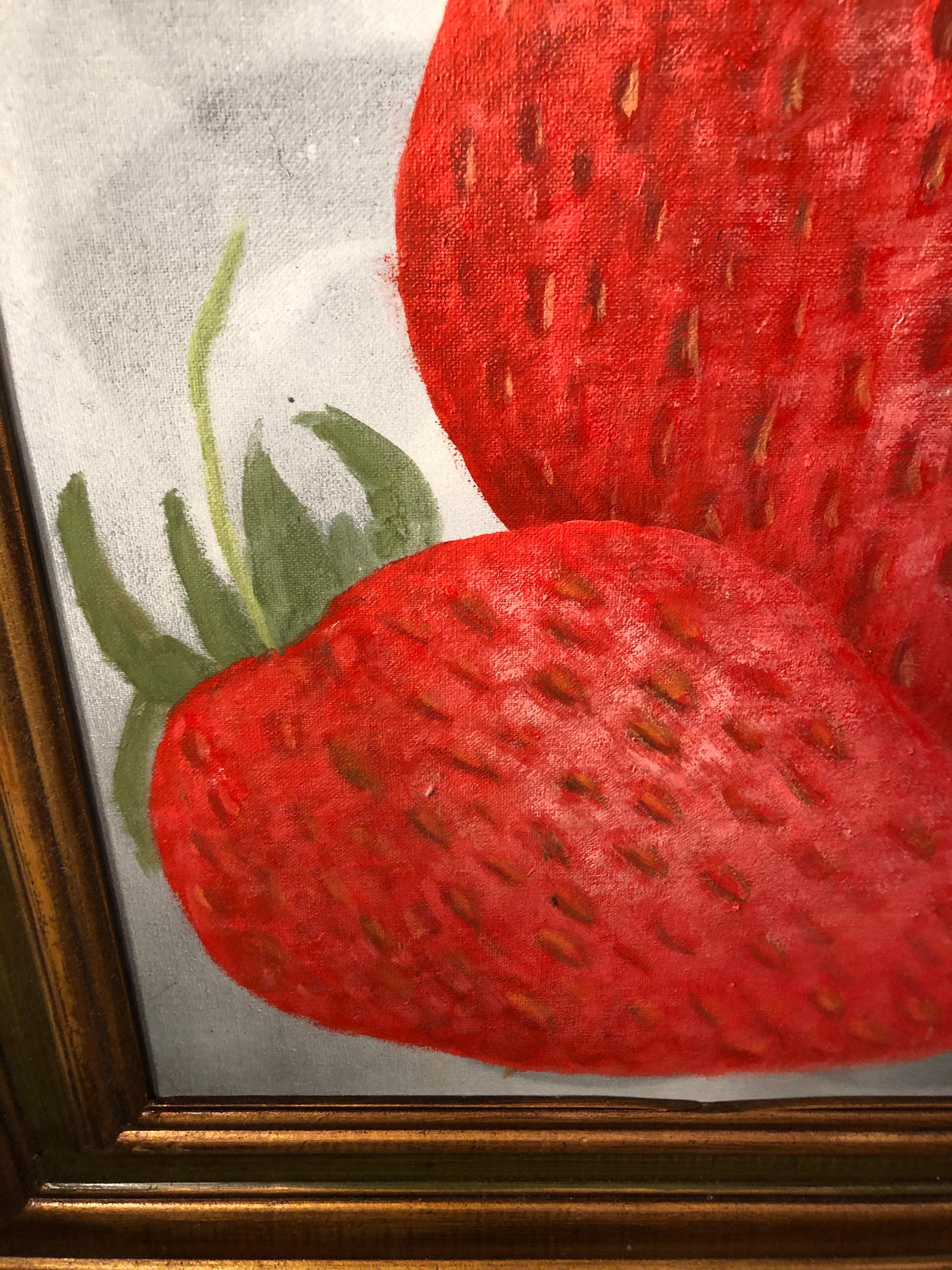 Modern Still Life of Strawberries For Sale 3
