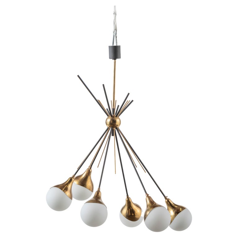 Modern Stilnovo Chandelier For Sale at 1stDibs