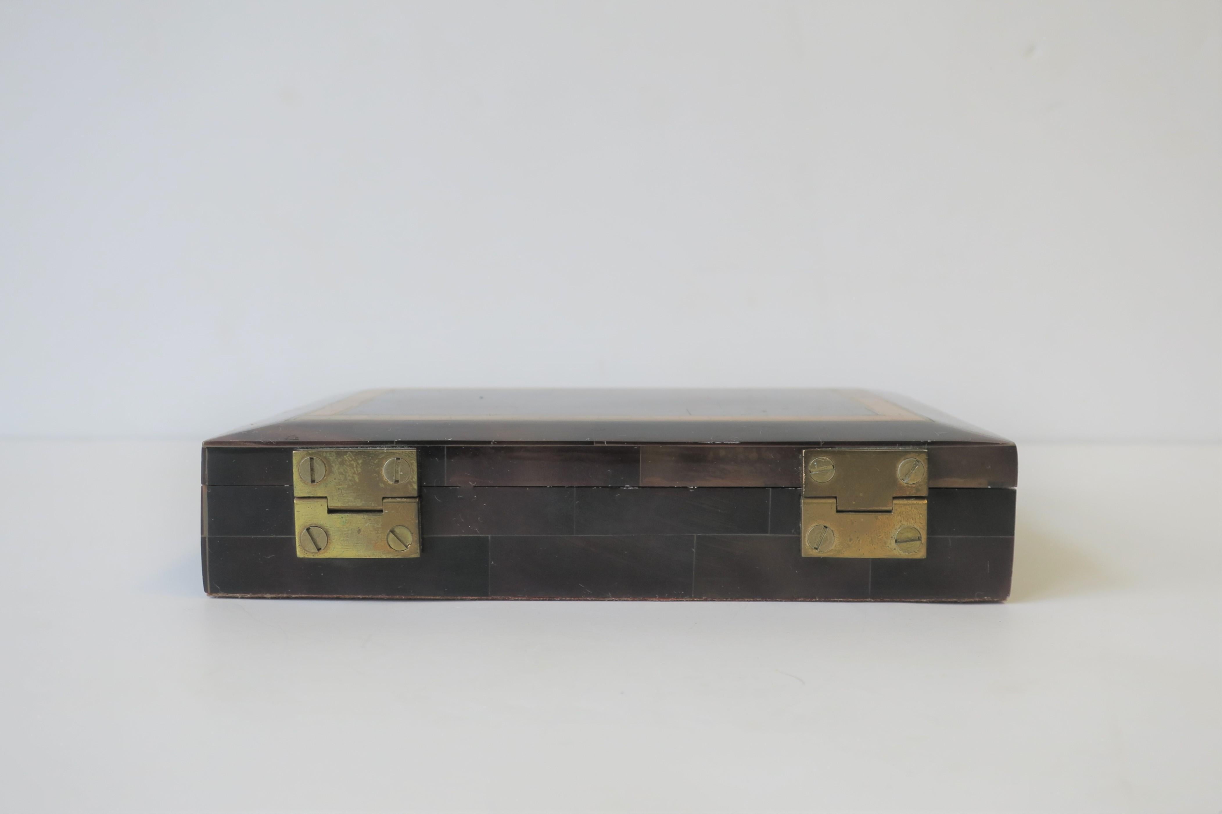 Marble and Brass Jewelry Box 8