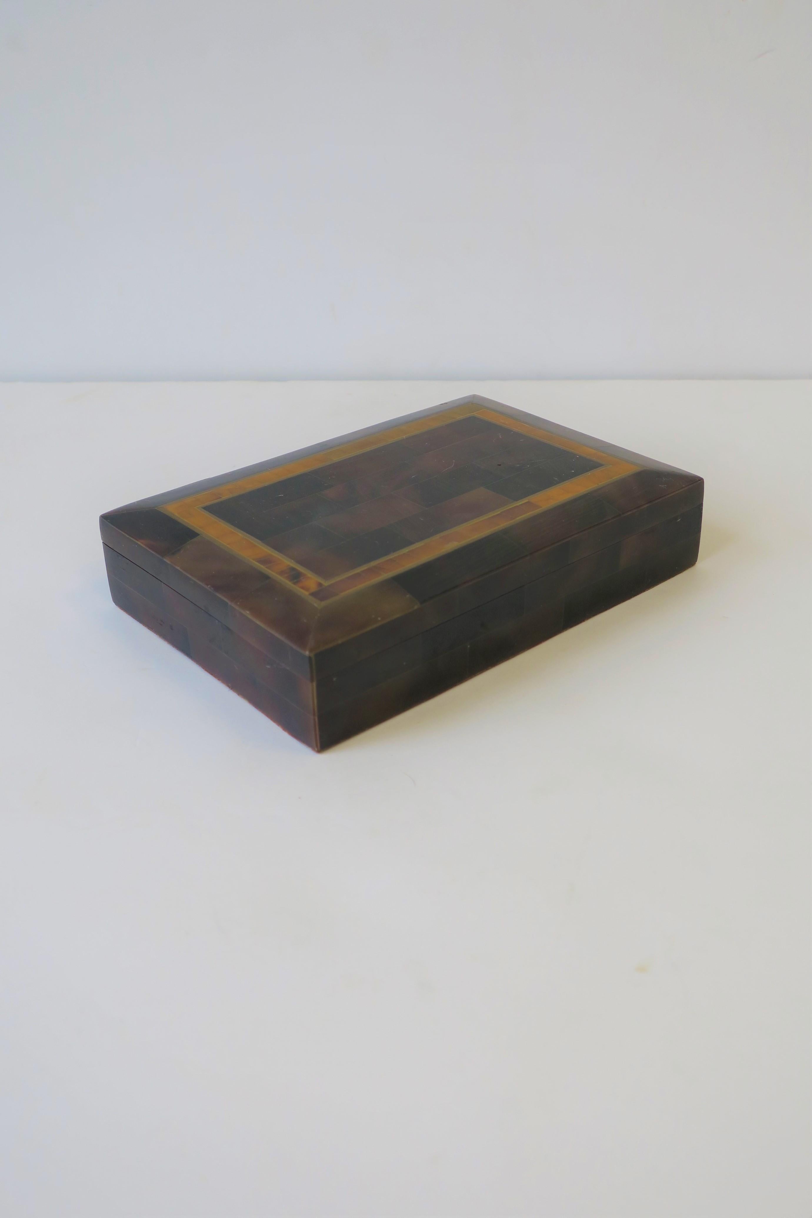 Unknown Marble and Brass Jewelry Box